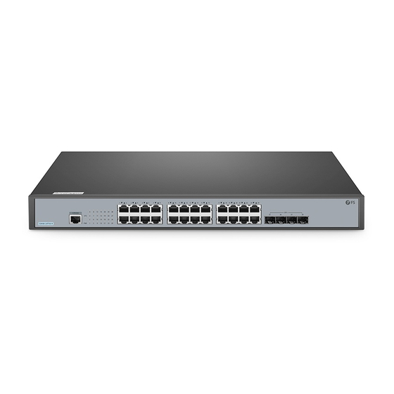 FS S3900 MANAGED L2 GIGABIT SWITCHS Série Guide De Démarrage Rapide