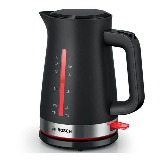 Bosch TWK1M Serie Manuel D'utilisation