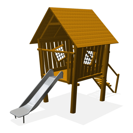 BOERPLAY Maison de jeu Ferme avec toboggan Instructions D'installation