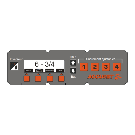 woodmizer LT60 Accuset 2 Mode D'emploi