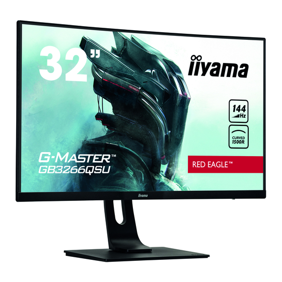 Iiyama G-Master GB3266QSU Manuels