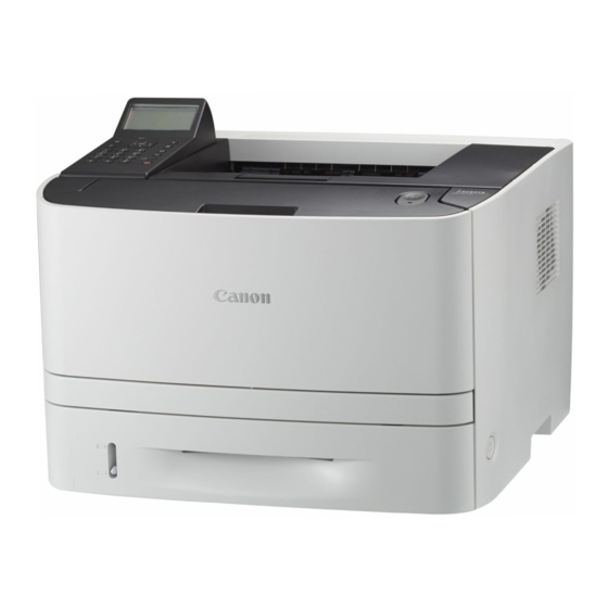 Canon LBP253x Mode D'emploi