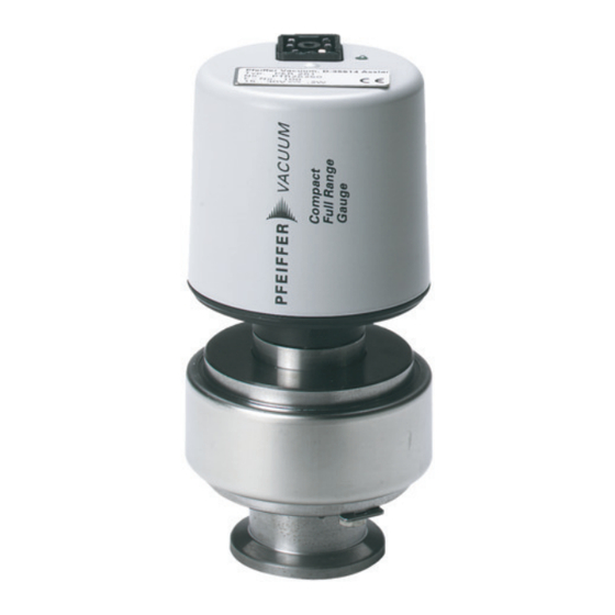 Pfeiffer Vacuum PKR 261 Manuel De L'utilisateur