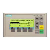 Siemens SIMATIC HMI TP 177micro Instructions De Service