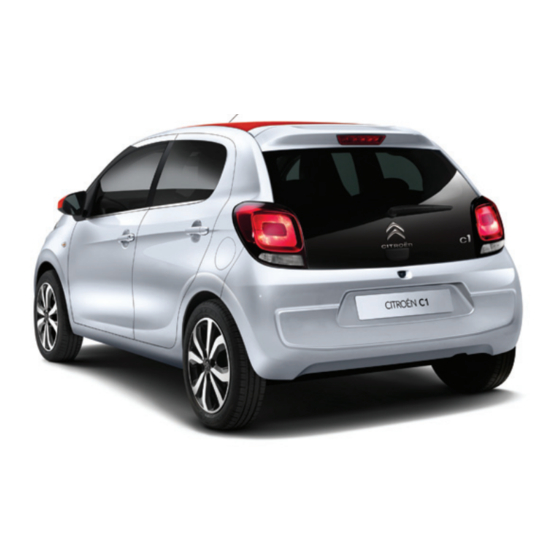 CITROEN C1 Guide D'utilisation