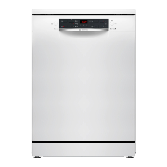 Bosch SMS25AW10F Manuel D'utilisation