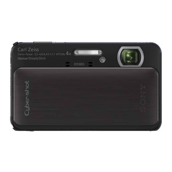 Sony Cyber-shot DSC-TX20 Guide De L'utilisateur