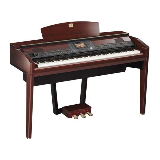 Yamaha Clavinova CVP-509 Mode D'emploi