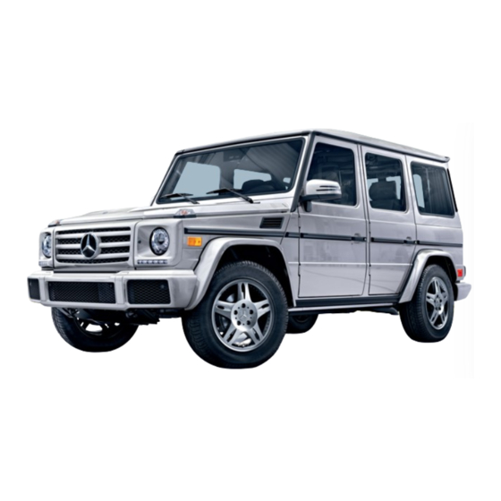 Mercedes-Benz G 550 Manuels