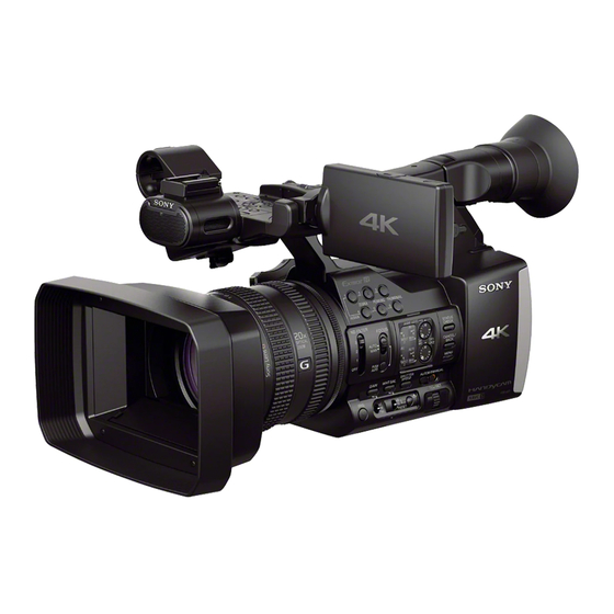 Sony Handycam FDR-AX1 Mode D'emploi