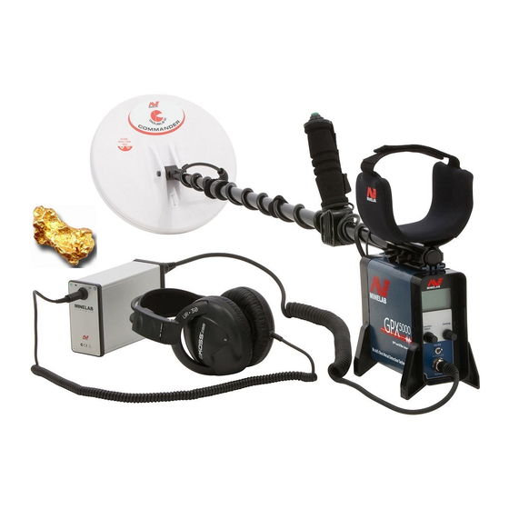 Minelab GPX 5000 Manuels