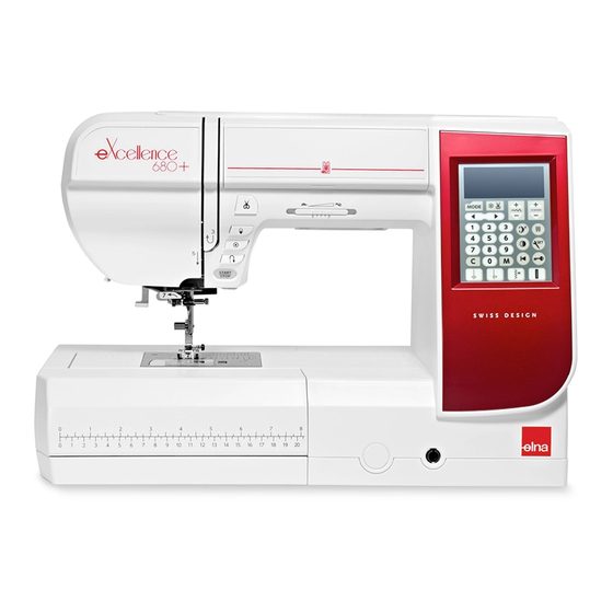 ELNA eXcellence 680+ Mode D'emploi