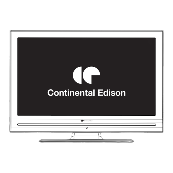 CONTINENTAL EDISON 66DVD883V Mode D'emploi