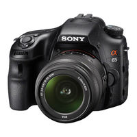 Sony SLT-A77 Mode D'emploi