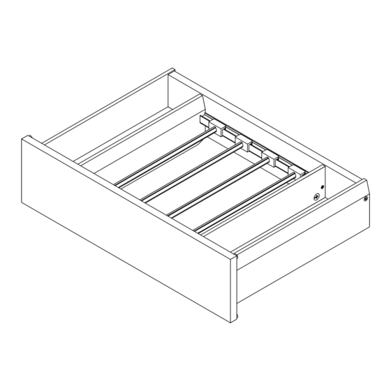 Mobalpa Tiroir bois porte-pantalon Instructions De Montage