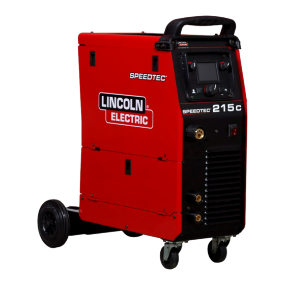 Lincoln Electric SPEEDTEC 215C Manuel D'utilisation