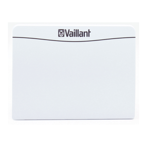 Vaillant VR900 Mode D'emploi