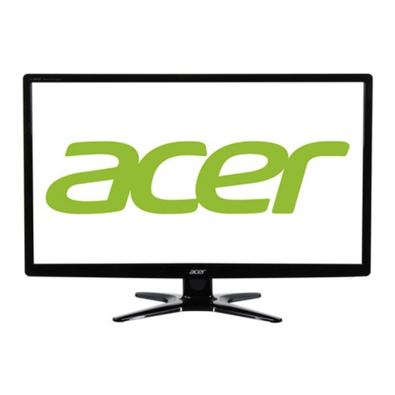 Acer G246HLBBID Manuel D'utilisation