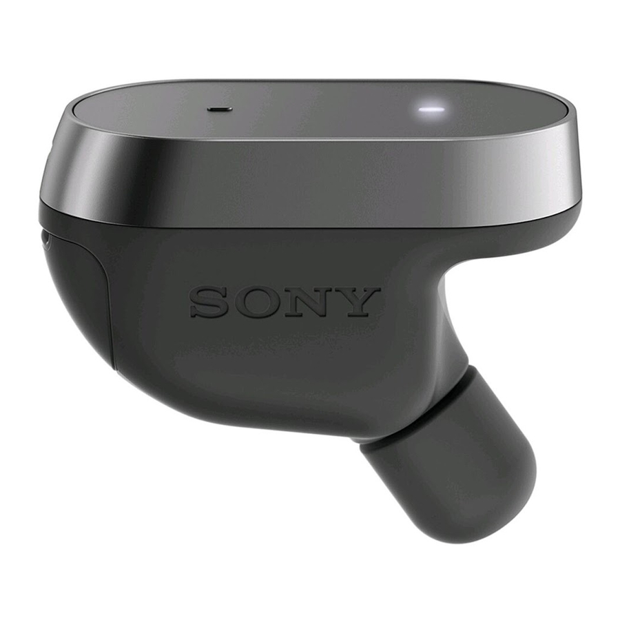 Sony Xperia Ear Guide De L'utilisateur