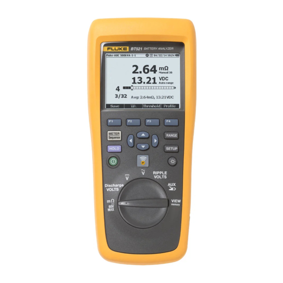 Fluke BT521 Mode D'emploi