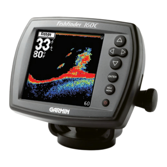 Garmin Fishfinder 160C Manuel De L'utilisateur