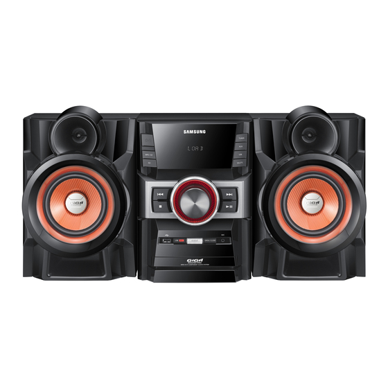 Samsung MX-D630D Guide De L'utilisateur