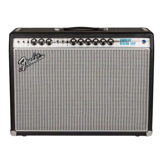 Fender Vibrolux Reverb-Amp Mode D'emploi