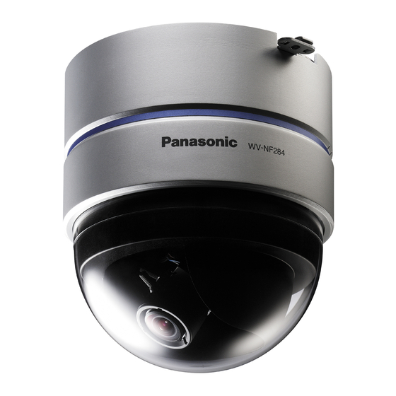 Panasonic WV-NF284E Guide D'installation
