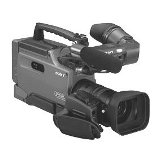 Sony DSR-250P Manuels