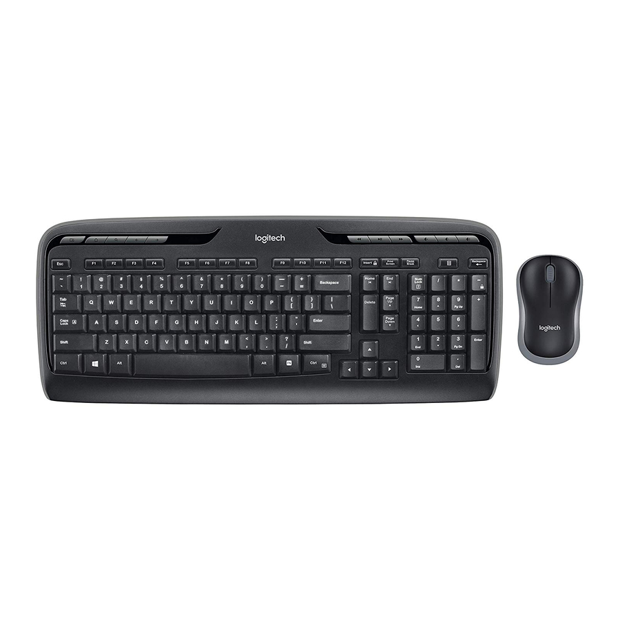 Logitech WIRELESS COMBO MK320 Guide D'installation