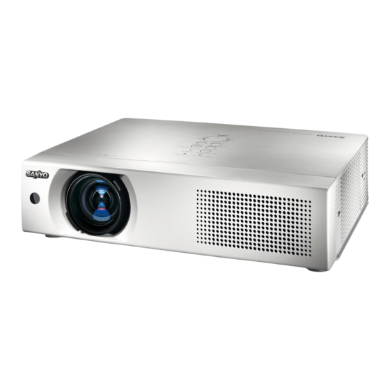 Sanyo PLC-XU105 Mode D'emploi