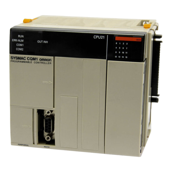 Omron SYSMAC CQM1 Manuel D'utilisation