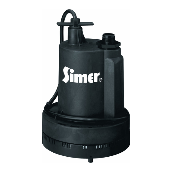 Simer 2305G Notice D'utilisation