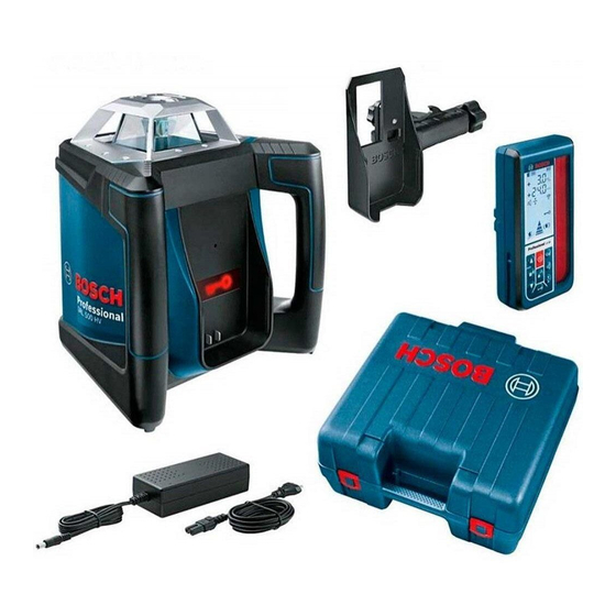 Bosch GRL 500 H Consignes De Fonctionnement/Sécurité