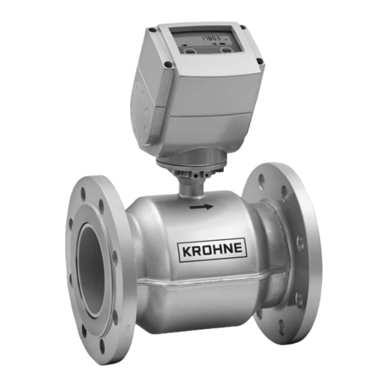 KROHNE WATERFLUX 3070 Notice Technique