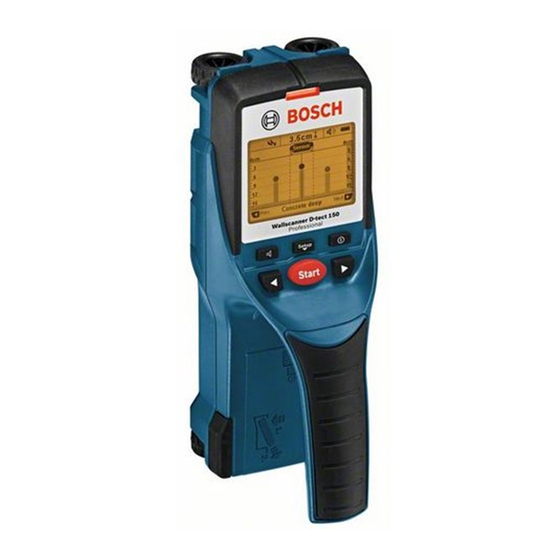 Bosch D-tect 150 Professional Notice Originale