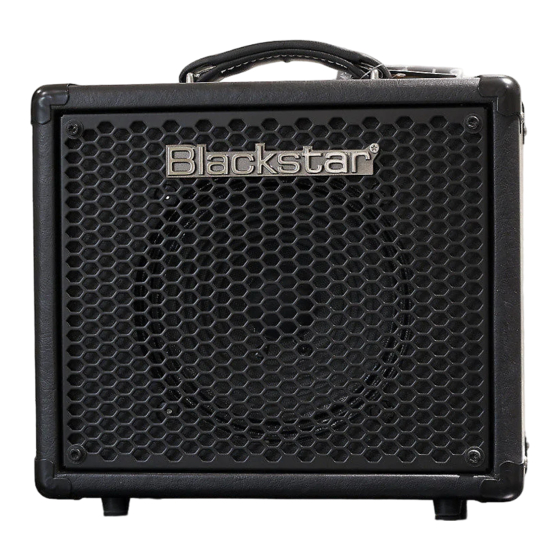 Blackstar Amplification HT METAL 1 Mode D'emploi