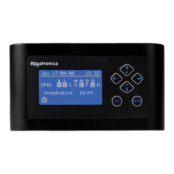 Aquatronica AQUARIUM CONTROLLER EVOLUTION ACQ110 Notice D'utilisation