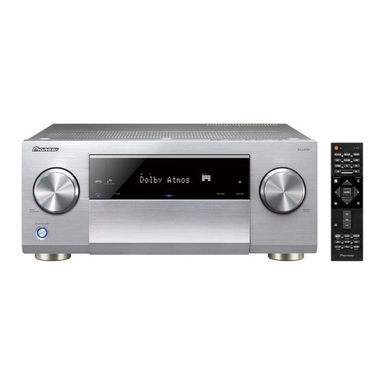 Pioneer SC-LX701-S Mode D'emploi