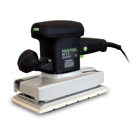 Festool RS 2 Guide D'utilisation