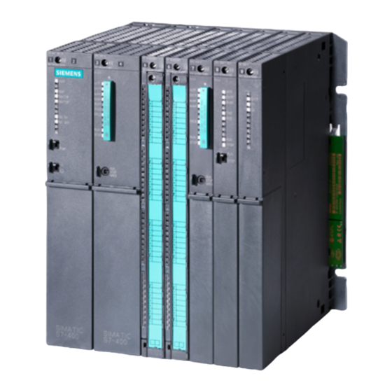 Siemens SIMATIC S7-400 Manuel De Mise En Service