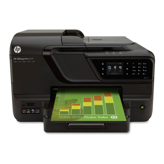 HP OFFICEJET PRO 8600 Guide De Mise En Route