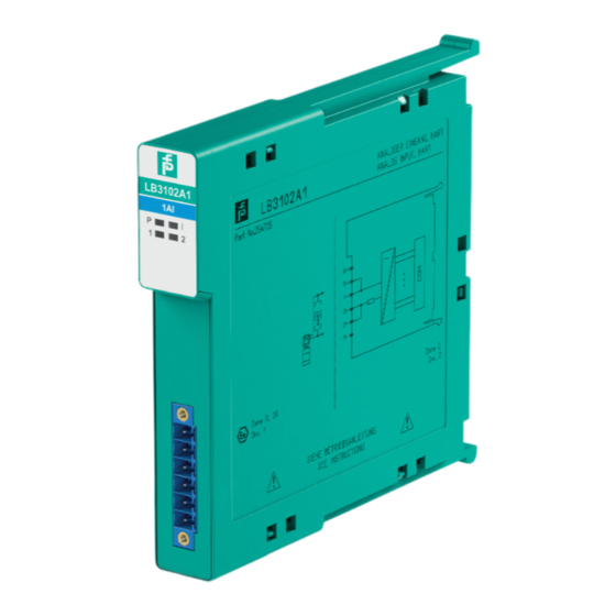 Pepperl+Fuchs LB3102A1 Manuel D'instructions