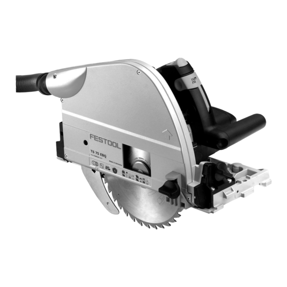 Festool TS 75 EBQ Notice D'utilisation D'origine/Liste De Pièces De Rechange