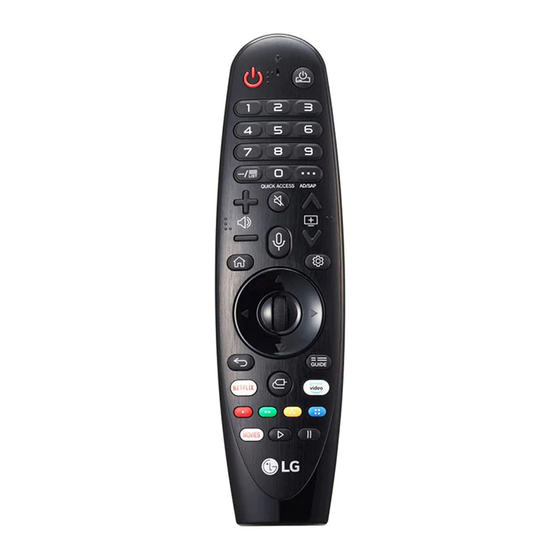 LG Magic Remote Guide De Démarrage Rapide