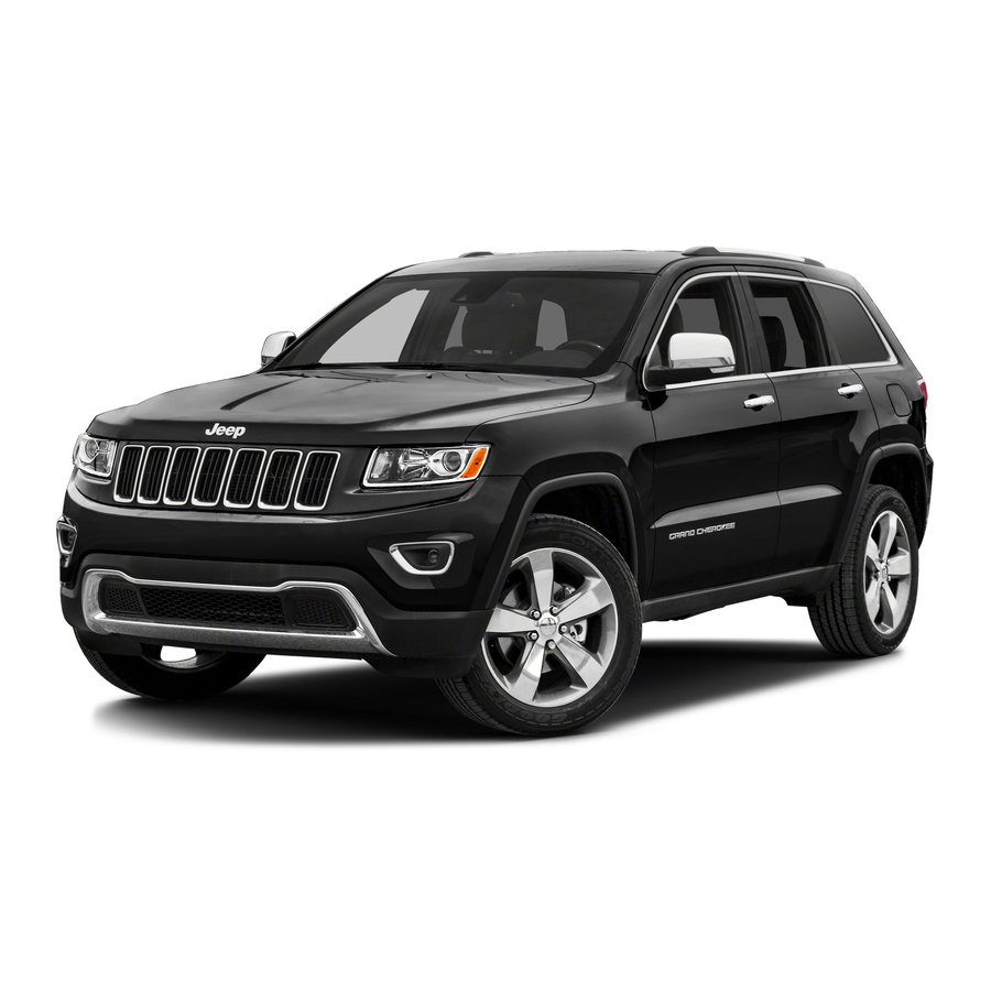 Jeep Grand Cherokee 2015 Guide De L'automobiliste