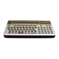 Sharp PC-1500 Manuel D'instructions