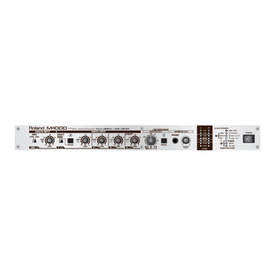 Roland M-1000 Mode D'emploi