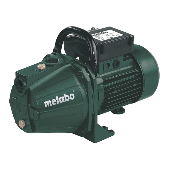 Metabo P 3000 G Manuels