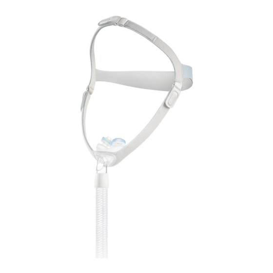 Philips RESPIRONICS Nuance gel pillows mask Mode D'emploi